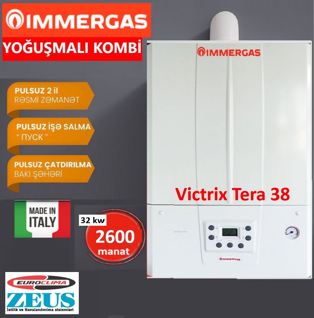 Immergas Vitrix Tera 38 Yoğuşmalı Kombi — Kombilər, Bakı (3)