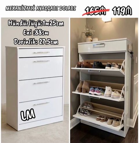 Yeni AYAQQABI👟dolabı Birbaşa istehsalçıdan alın‼️ Qiymət : 119₼ — Bakı