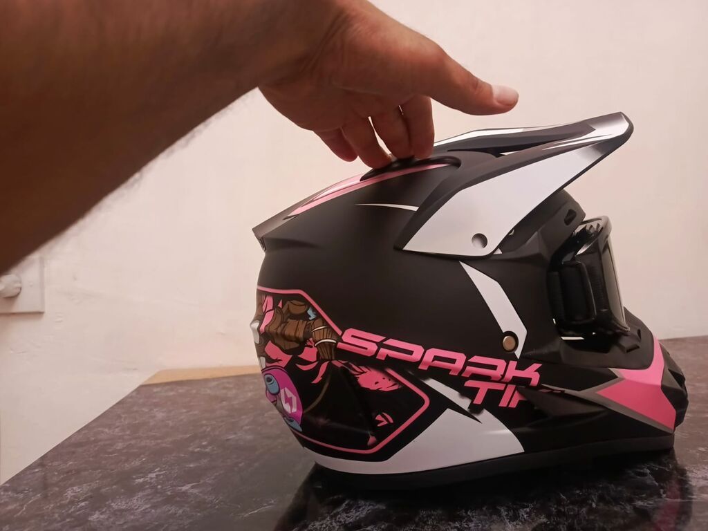 Motokros/enduro üslubunda tam üzlü kask – SPARK TIKI dizaynı - — Avto, Bakı (3)