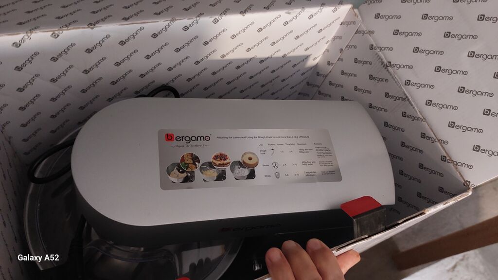 **Bergamo Stand Mixer BG-SM3590SD** Mətbəx üçün çoxfunksiyalı — Mətbəx texnikası, Gəncə (3)
