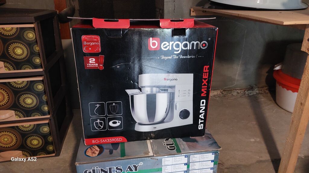 **Bergamo Stand Mixer BG-SM3590SD** Mətbəx üçün çoxfunksiyalı — Mətbəx texnikası, Gəncə (2)