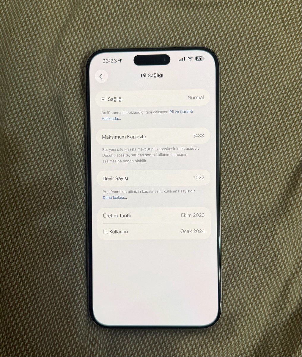 Apple iPhone 15 Pro Max Natural Titanium 256GB/8GB — Smartfonlar, Bakı (2)