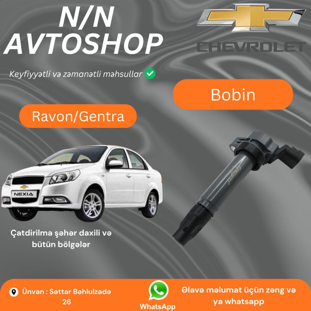 Ravon, Daewoo Gentra bobini — Ehtiyat hissələri və aksesuarlar, Bakı