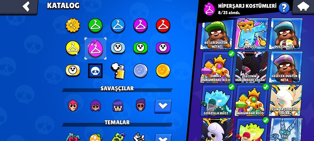 Brawl Stars hesabı – yüksək səviyyəli oyun profili - Kupa yolu: 44 — Digər, Mingəçevir (9)