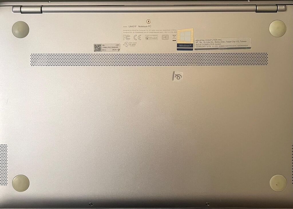 ASUS ZenBook UX431F ultrabuk - Korpus: gümüşü alüminium, kompakt və — Asus, Bakı (3)