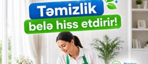 Salam.Uzunuzde təbəssüm yaradan təmizlik Ev,ofis, obyekt təmizlik — Bakı