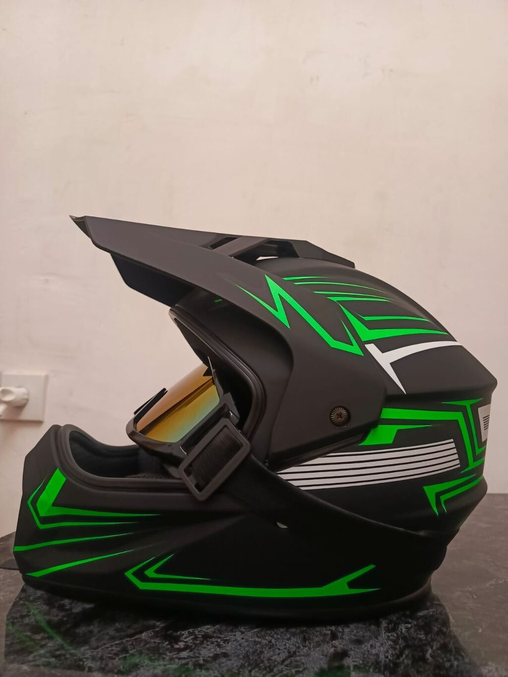 Motokros/enduro üslubunda tam üzlü kask – SPARK TIKI dizaynı - — Avto, Bakı (5)