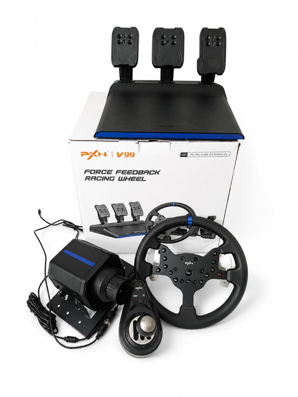 PXN V99 satılır. Sükan, pedal və sürətlər qutusu komplekt şəkildə — Elektronika, Bakı (4)