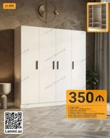 4 qapılı şkaf – La Mini - Ölçülər: Dərinlik 47 sm × Hündürlük 200 sm — Furniture