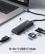 🔥 ORICO PWD-6PS-BK-EP – 6-in-1 USB-C HUB, HDMI 4K, SD/TF və 100W PD — Comprador — Electronics