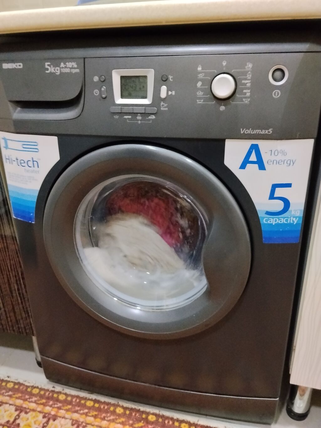 Paltaryuyan maşın Beko, 5 kq, İşlənmiş, Avtomat, Qurutma var, Kredit yoxdur, Ünvandan götürmə — Paltaryuyan maşınlar, Bakı (2)