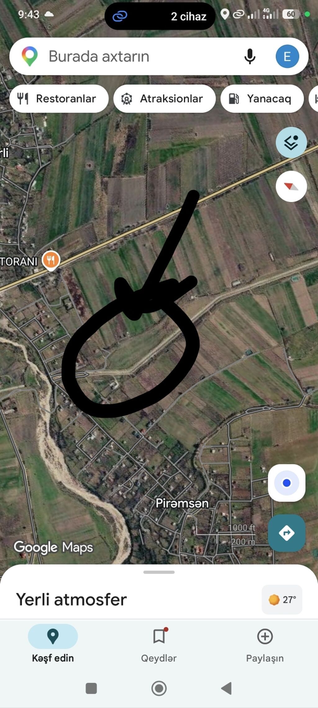 2000 sot, Kənd təsərrüfatı, Mülkiyyətçi, Müqavilə — Torpaq, Şabran (5)