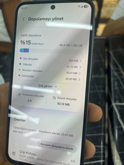 Samsung 256 GB, rəng - Boz, İki sim kartlı