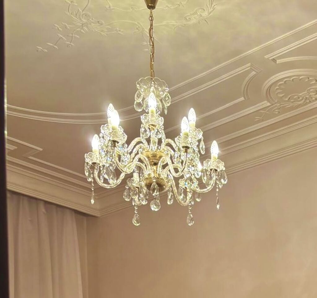 Çılçıraq, 8 lampa, Xrustal — İşıqlandırma, Masazır (2)