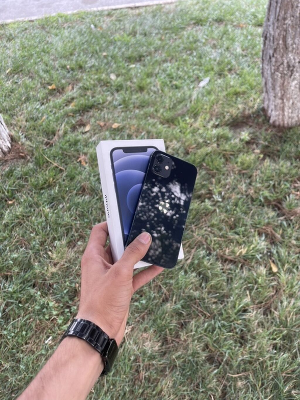 IPhone 12, 128 GB, Qara, Zəmanət, Face ID, Sənədlərlə — Apple iPhone, Bakı (2)