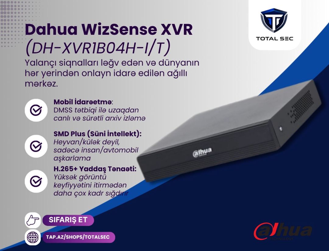 Dahua 5MP dəsti (İkitərəfli səsli və gecə rəngli) — Təhlükəsizlik sistemləri, Bakı (3)