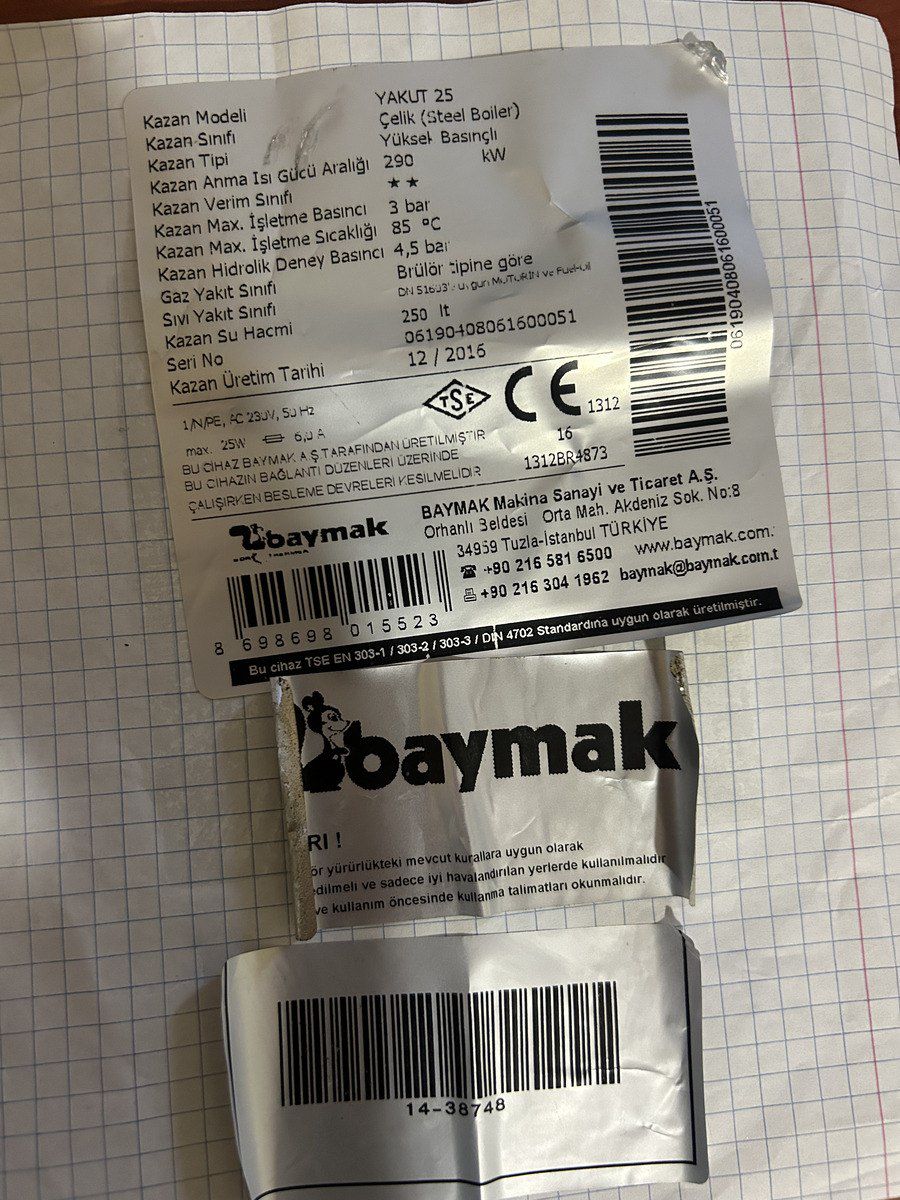 Qazanxana avadanlığı Baymak YAKUT 25 – 290 kW — Təmir və inşaat, Bakı (2)
