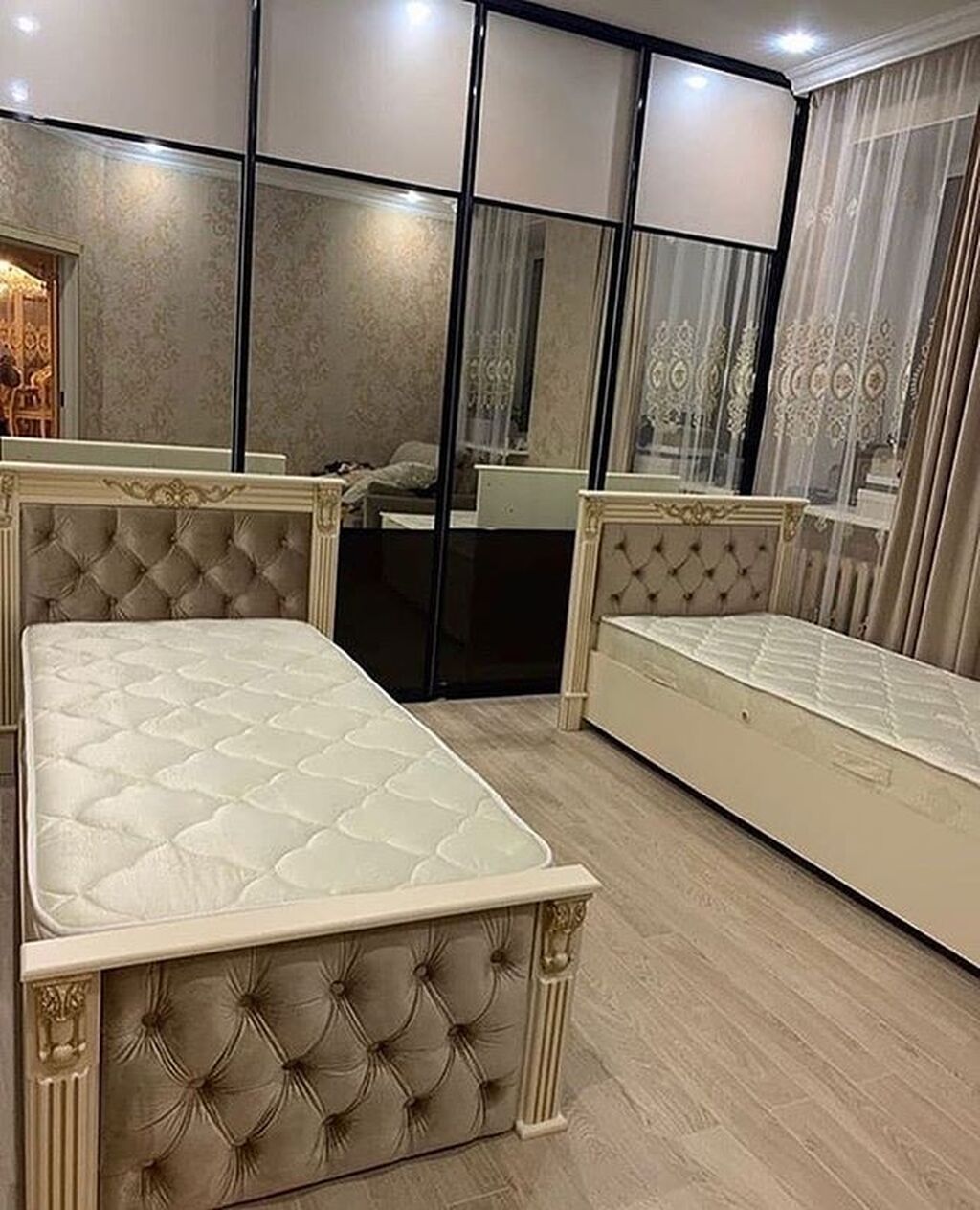 Yeni, Təknəfərlik çarpayı, Bazasız, Matras ilə, Siyirməsiz, Türkiyə — Mebel, Bakı (2)