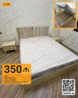 Yataq dəsti – 160x200 sm ölçüdə, müasir dizaynlı iki nəfərlik çarpayı — Furniture