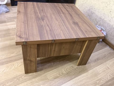 Kvadrat masa, Transformer, Təkərsiz, Teksturalı laminat