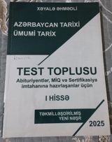 Məhsul: “Azərbaycan Tarixi – Ümumi Tarix” Test Toplusu (I və II hissə) — Mallar