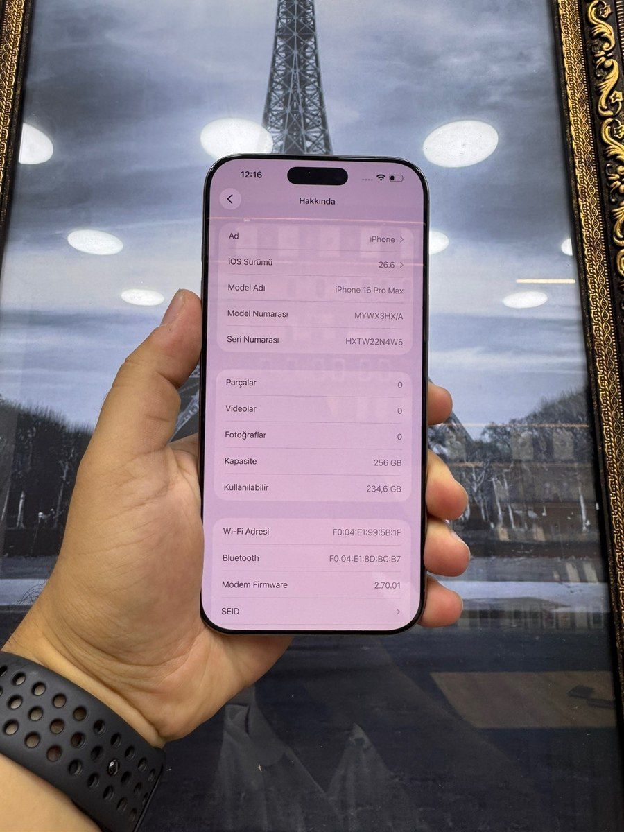 Apple iPhone 16 Pro Max Desert Titanium 256GB/8GB — Smartfonlar, Bakı (2)