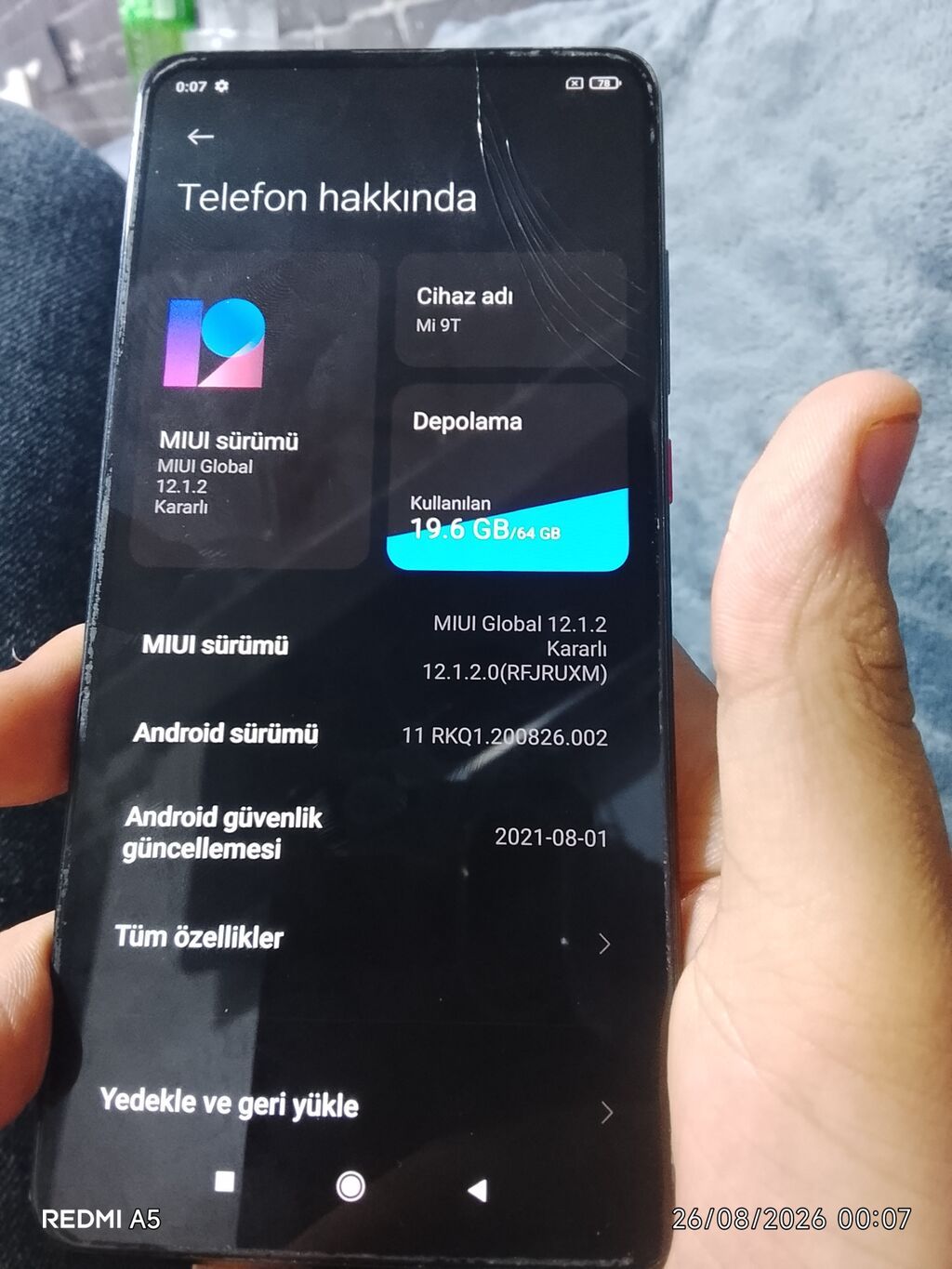 Xiaomi Mi 9T, 64 GB, rəng - Qara, Qırıq — Xiaomi, Bakı (3)
