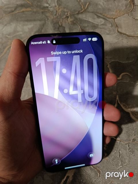 IPhone 15 Pro Max, 512 GB, Black Titanium, Barmaq izi, Face ID