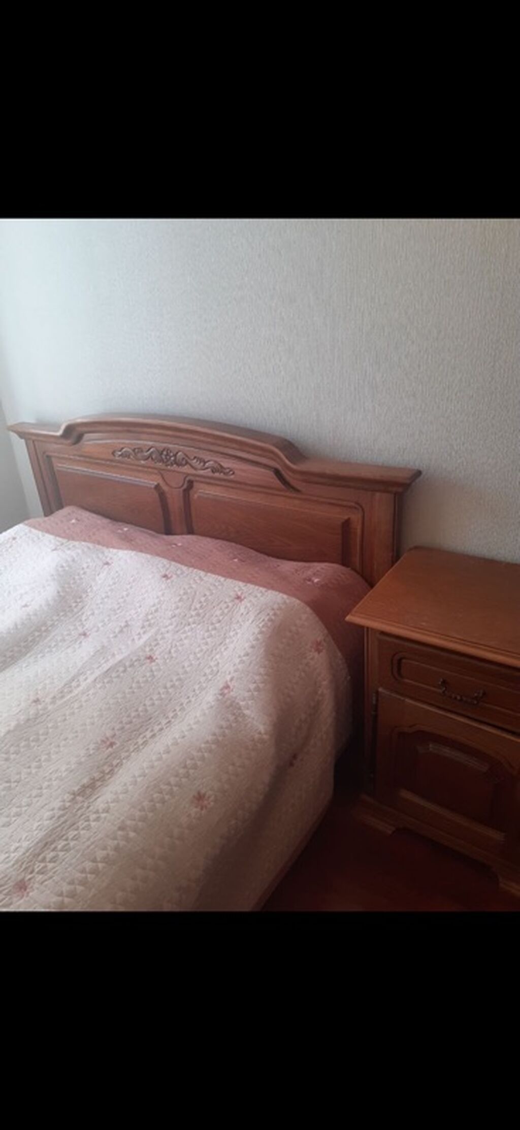Taxt matrasla birde, ruminiya - Material: massiv ağac (təxminən palıd — Mebel, Bakı (4)