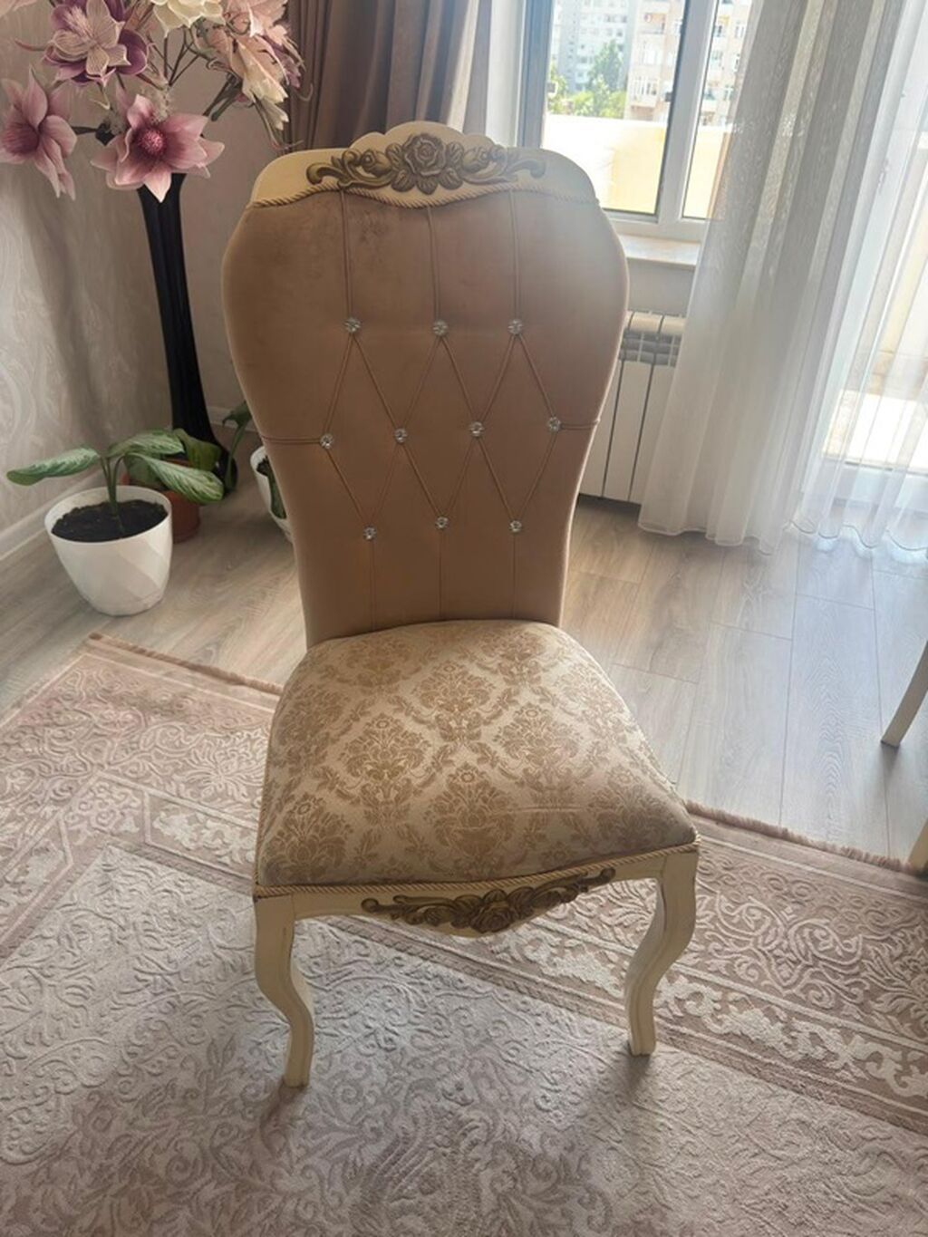 Klassik üslubda yemək otağı dəsti - Dəst: düzbucaqlı masa + 6 ədəd — Mebel, Bakı (4)