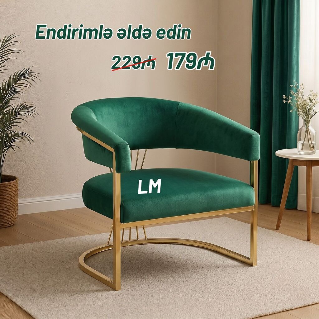 Rəngarəng kresloları✍️ Qiymət : 179₼ Yeni və bir başa depodan satış — Kreslolar, Bakı