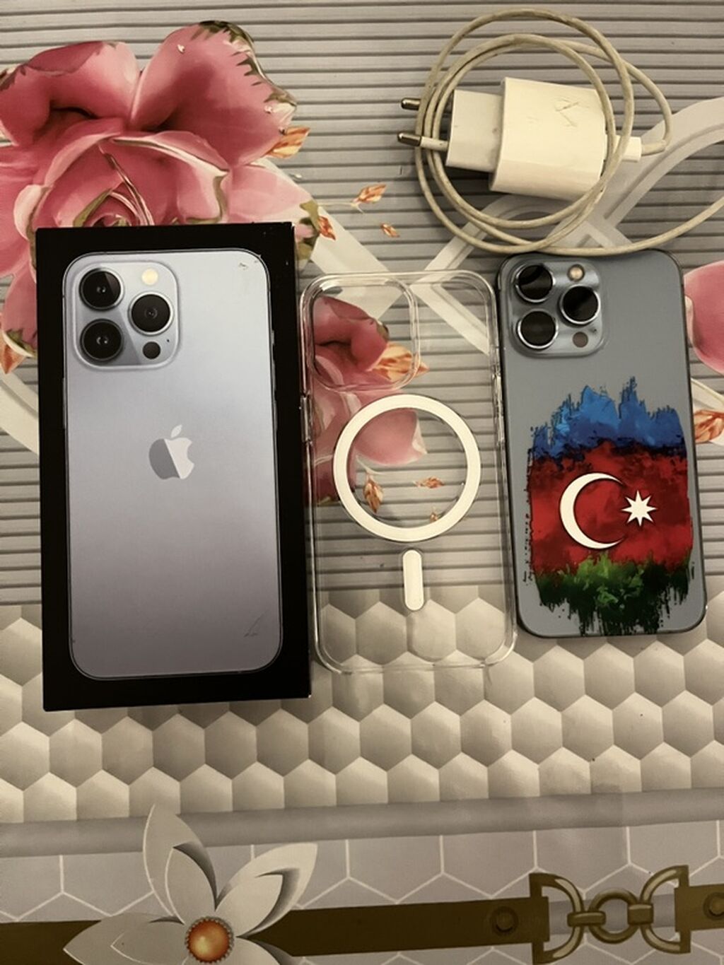 IPhone 13 Pro, 128 GB, Sierra Blue, Simsiz şarj — Apple iPhone, Digah