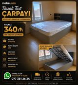 Yeni, İkinəfərlik çarpayı, Bazalı, Matras ilə, Siyirməsiz, Azərbaycan — mebel.aza