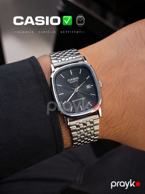 Casio Quartz qol saatı zərif və klassik dizaynı ilə gündəlik və rəsmi
