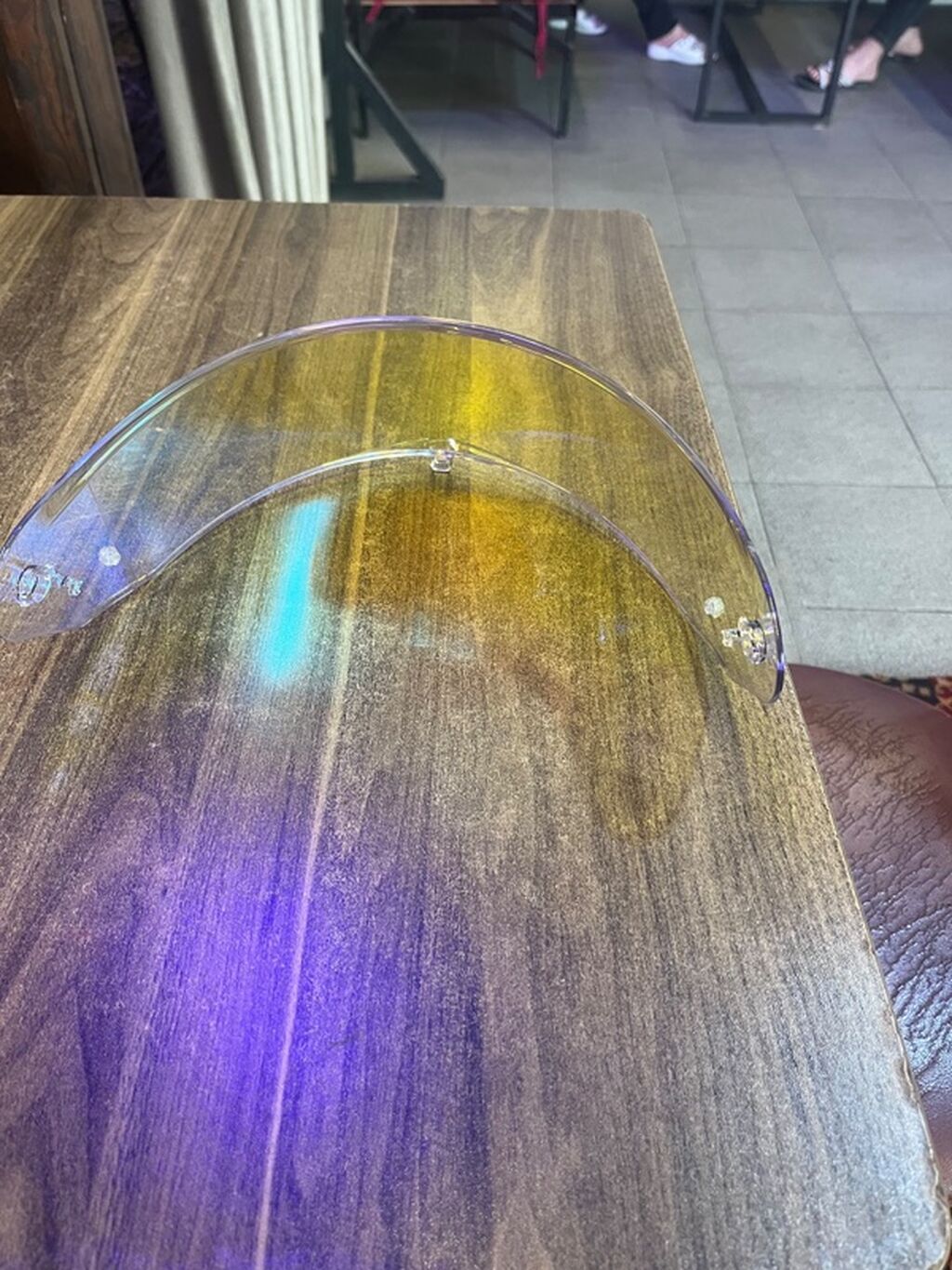Mototsikl dəbilqəsi üçün şəffaf/iridescent vizor - Material: yüksək — Avto, Digah (3)