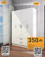 LA MİNİ markalı 4 qapılı dolab. Ölçüləri: dərinlik 47 sm, hündürlük — Furniture