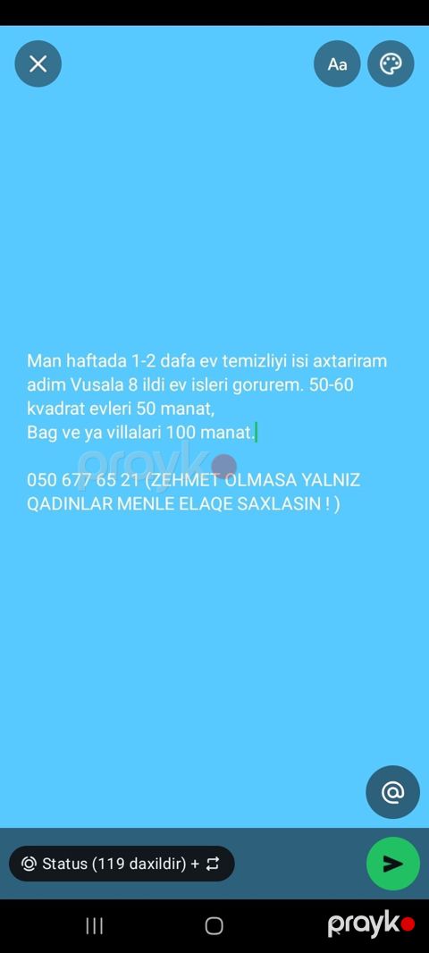 Təmizlik | Mənzillər | Ümumi təmizlik — Bakı