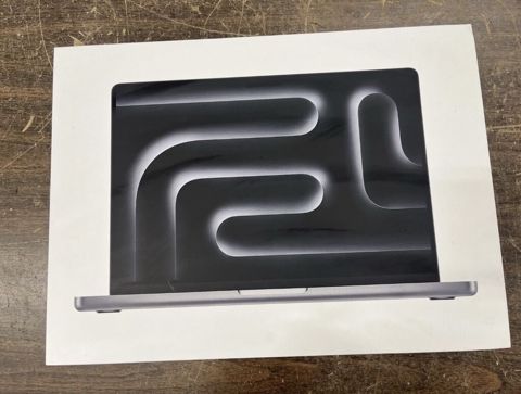 Apple MacBook Pro M3 noutbuku, space gray rəngdə, orijinal qutusu və