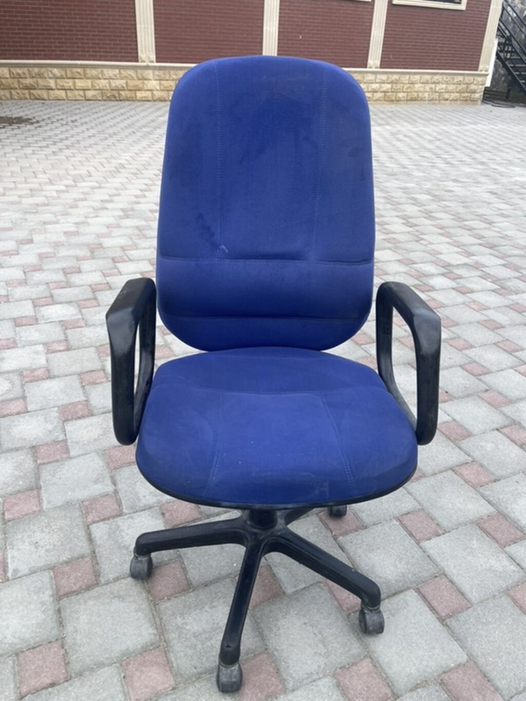 İşlənmiş, Təkərli, Qolları tənzimlənmir, Parça — Ofis mebeli, Digah (2)