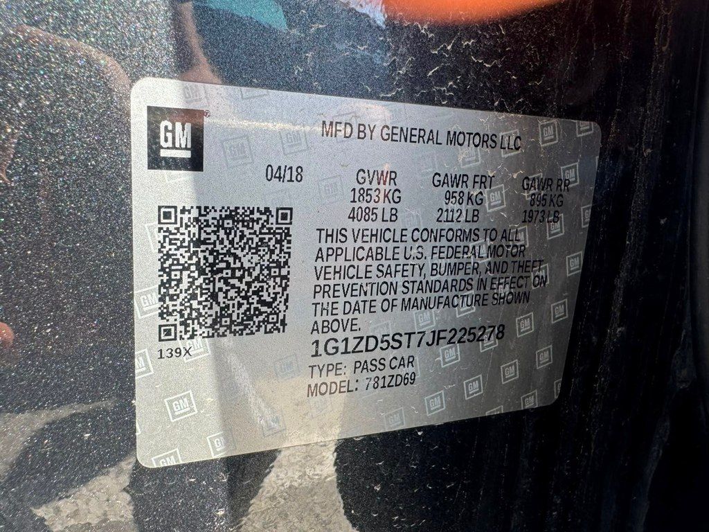 Chevrolet Malibu, 1.5 L, 2018 il, 128 748 km — Avtomobillər, Bakı (11)