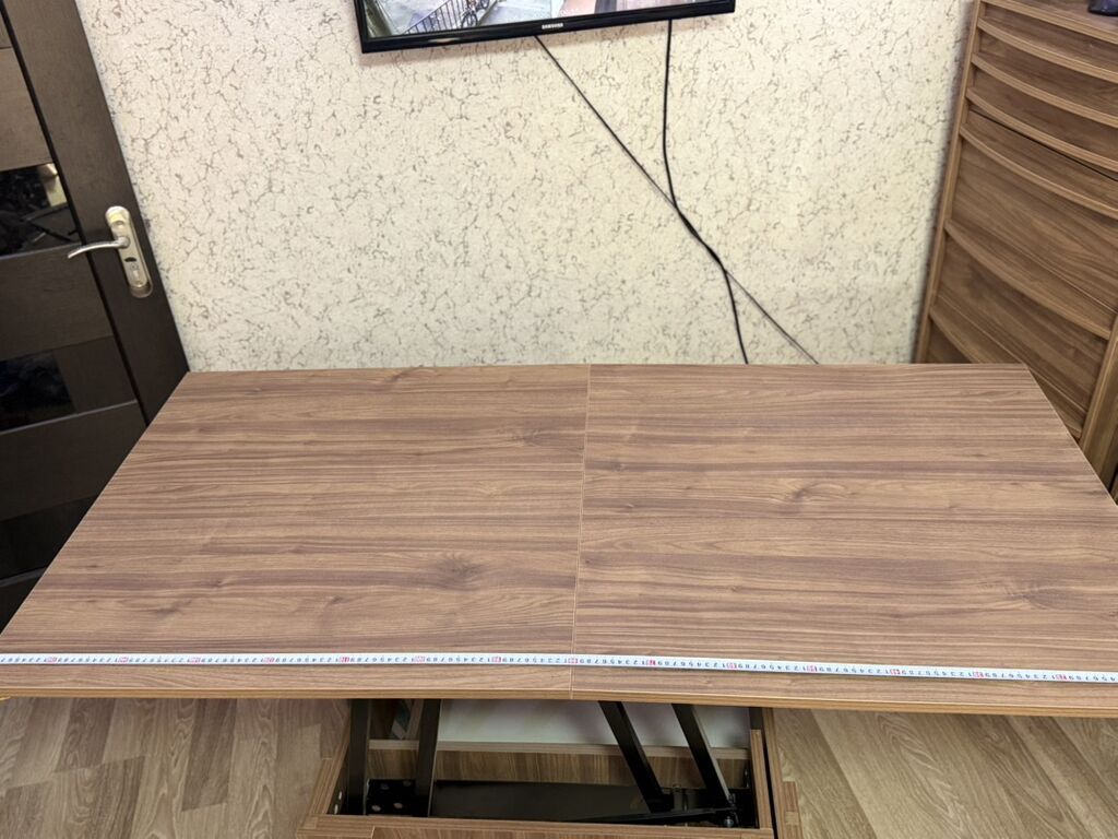 Kvadrat masa, Transformer, Təkərsiz, Teksturalı laminat — Mebel, Gəncə (8)