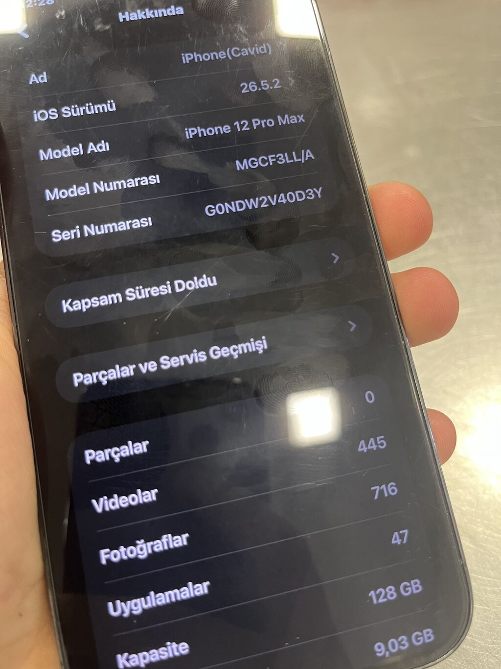 IPhone 12 Pro Max, 128 GB, Desert Titanium, Simsiz şarj, Face ID — Apple iPhone, Gəncə (5)