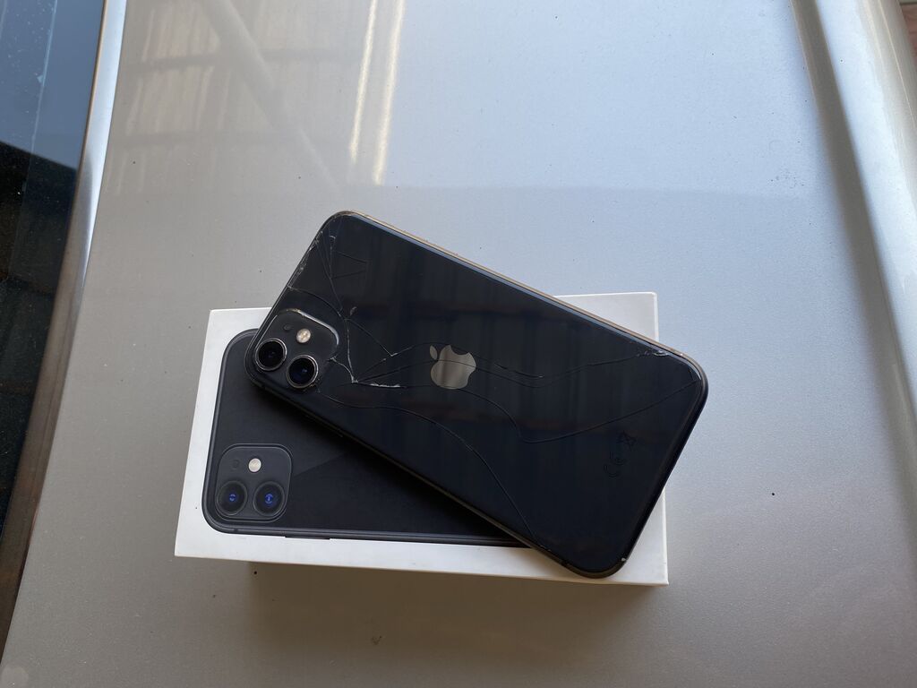 IPhone 11, 64 GB, Qara, Simsiz şarj, Face ID — Apple iPhone, Gəncə (2)