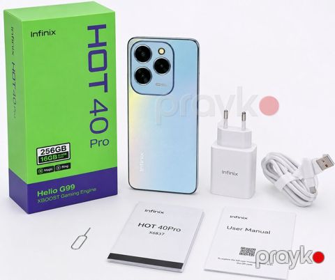 Infinix 256 GB, rəng - Mavi, Zəmanət, Sensor, Face ID — Digah
