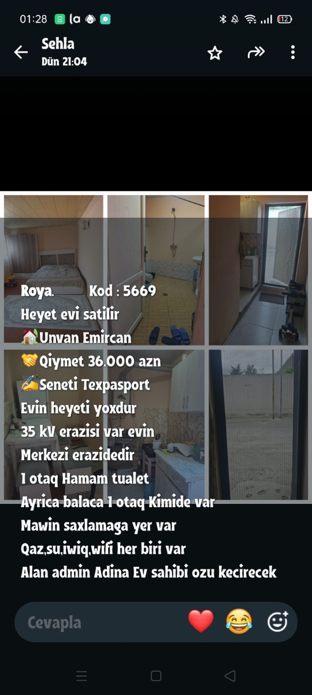 1 otaqlı, 35 kv. m, Kredit yoxdur, Yeni təmirli — Daşınmaz əmlak, Digah (2)