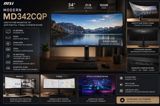 MSI Modern MD342CQP ultrawide əyri monitor. Əsas xüsusiyyətlər: - 34 — Товары