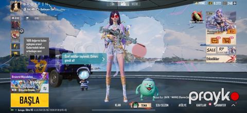 PUBG Mobile hesabı – temalı kostümlər və nadir silah yüksəltmələri ilə — Bakı