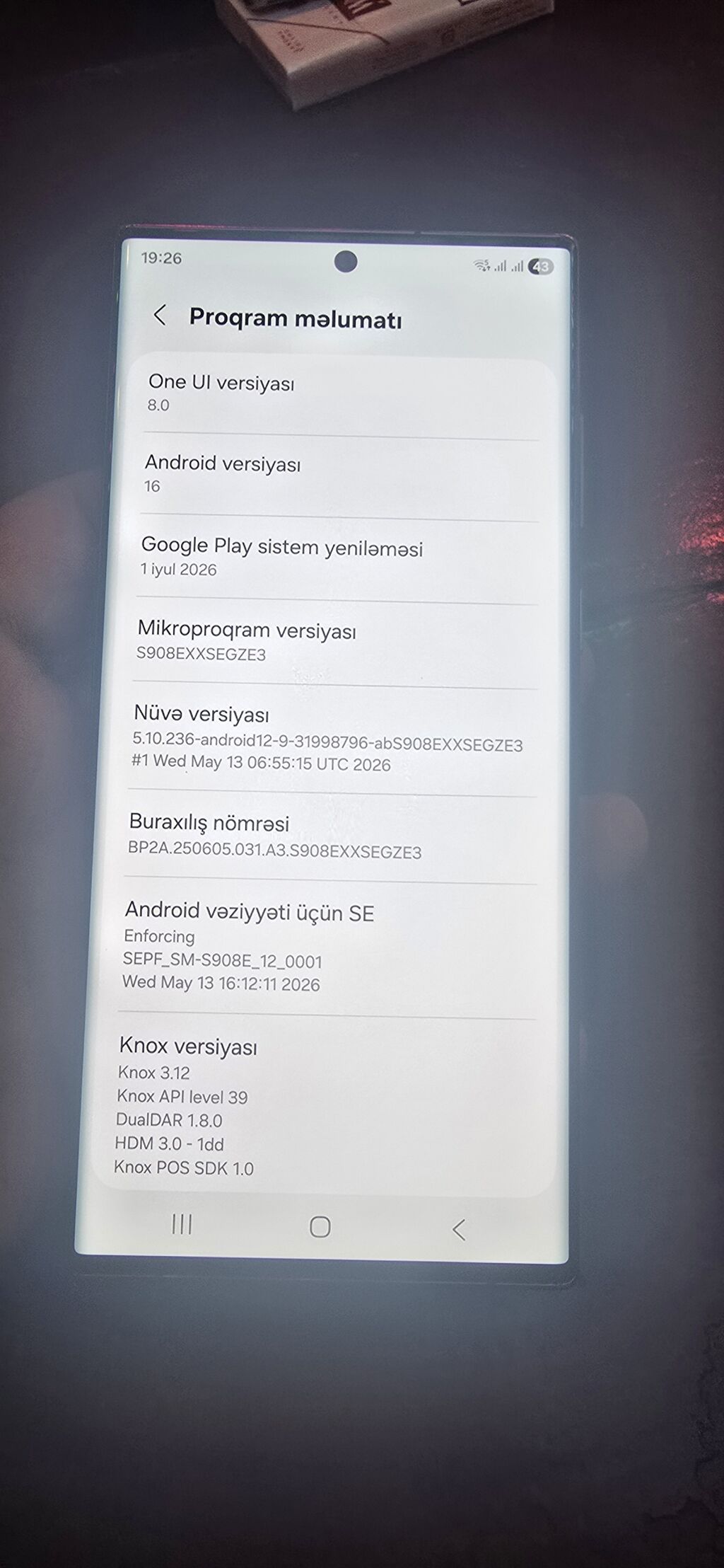 Samsung Galaxy S22 Ultra, 256 GB, rəng - Bənövşəyi, Barmaq izi — Samsung, Bakı (7)