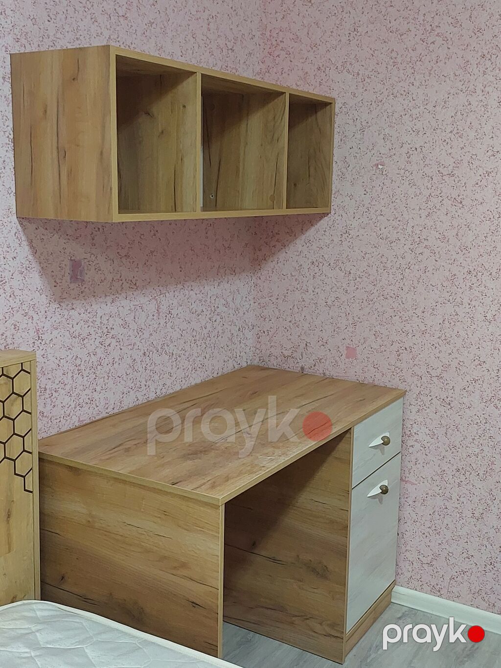 Yazı masası və divar rəfi dəsti. 📌Təcili Satılır Mebelin heç bir — Mebel, Bakı (5)