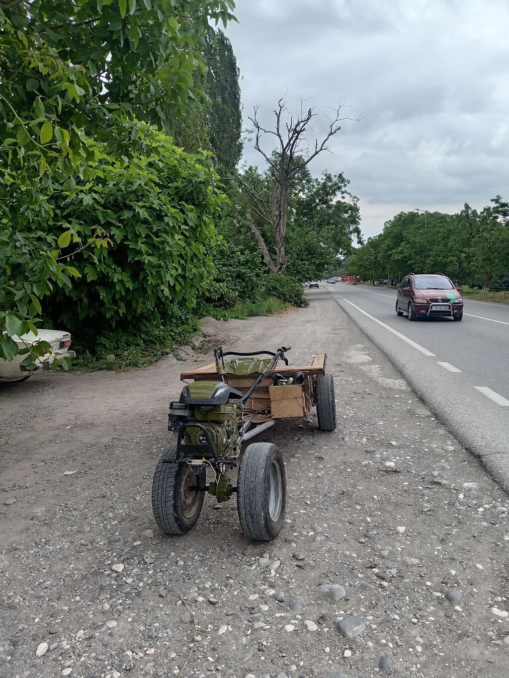 Qoşqulu motoblok / kiçik kənd təsərrüfatı nəqliyyatı. Güclü benzin — Motobloklar, Quba (6)